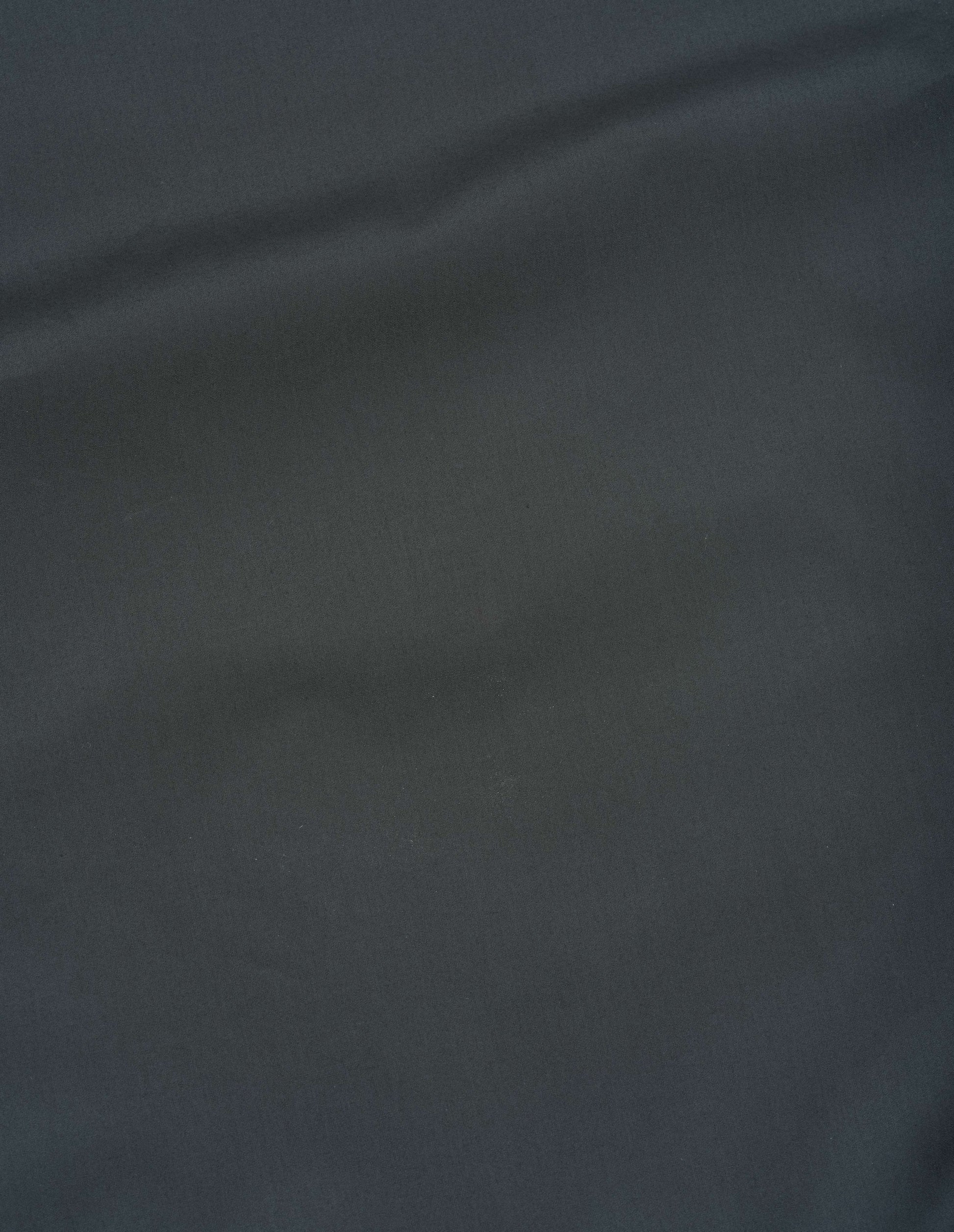 Dark greenish blue double twist cotton poplin shirt, fabric swatch.