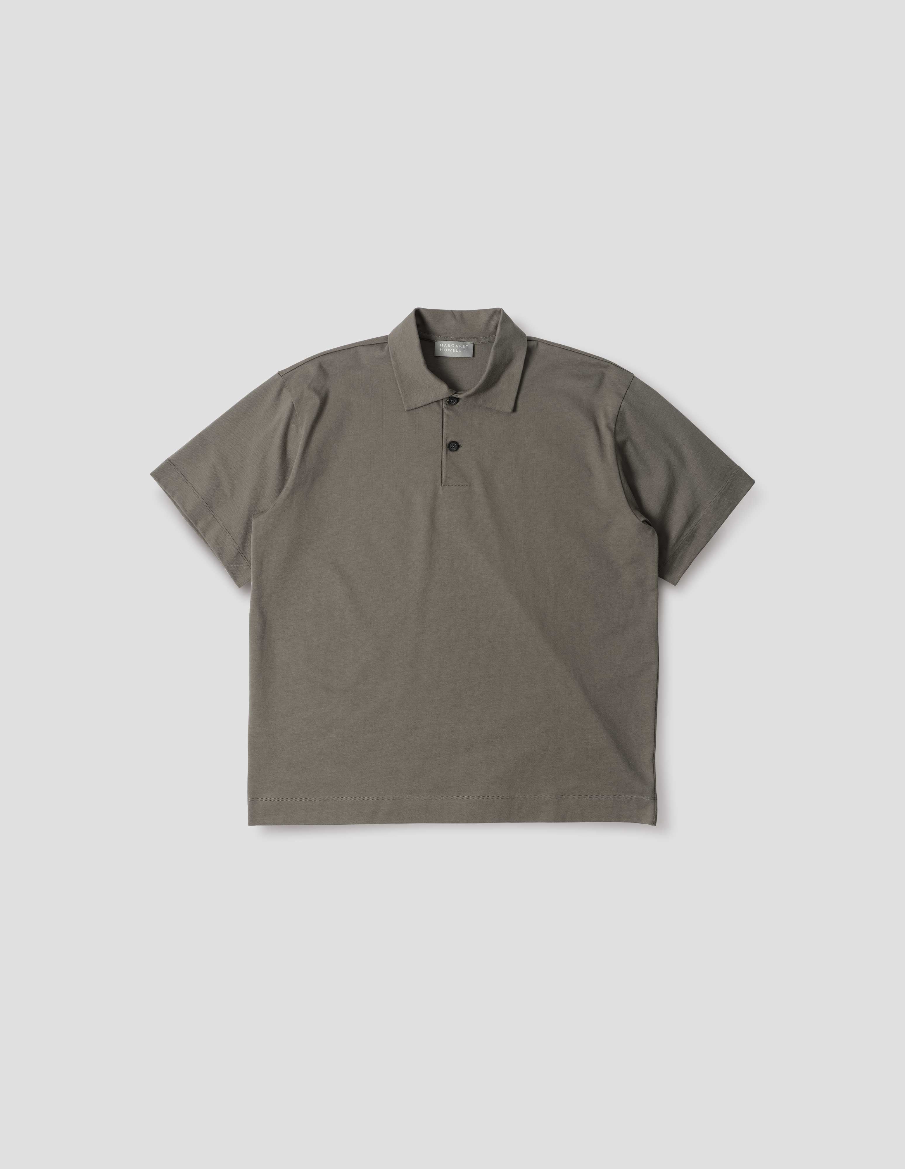 マーガレットハウエル　LINEN JERSEY POLO グリーン　22SS MARGARET HOWELL（マーガレットハウエル）の「LINEN JERSEY POLO