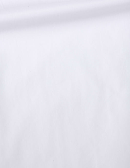 White plain poplin shirt, fabric swatch.
