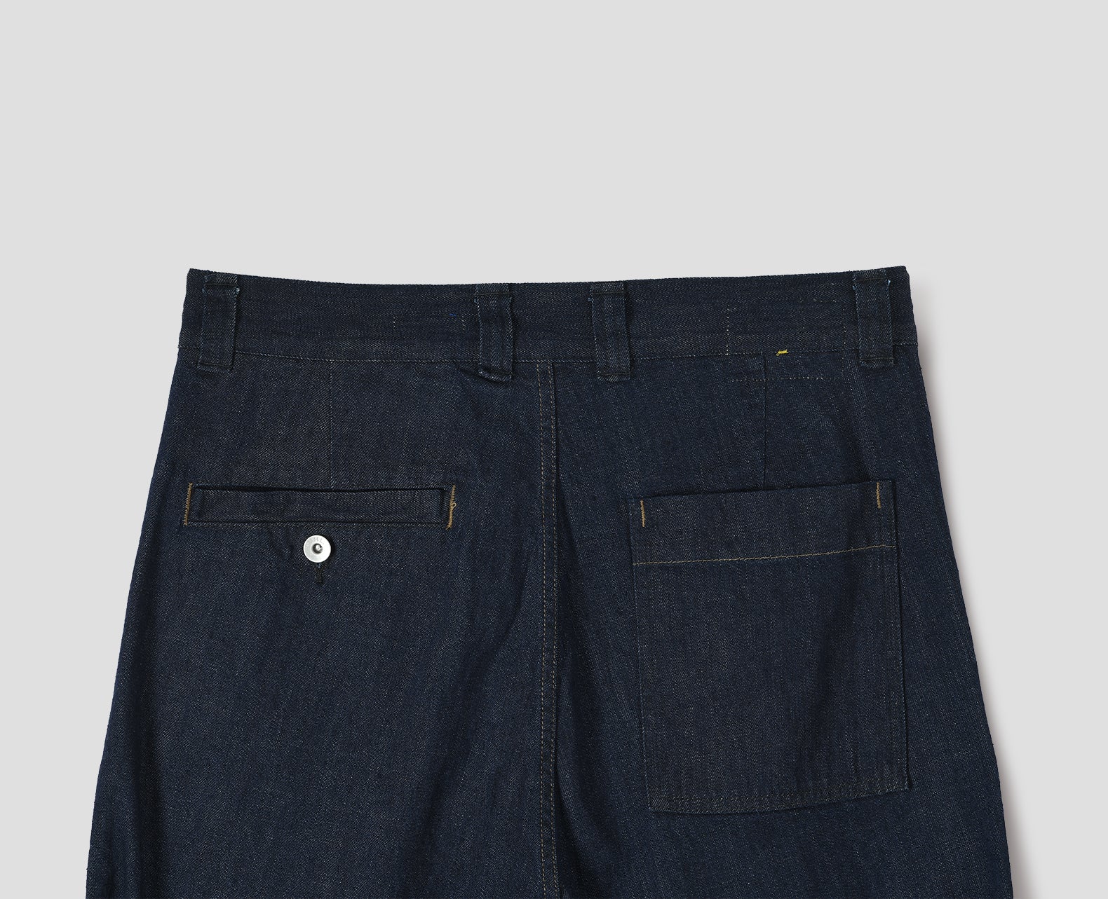 Indigo denim twill Straight Leg Trousers | MHL. by Margaret Howell