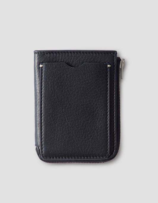 TRAVEL POCKET WALLET | SMOOTH SADDLE LEATHER  | BLACK