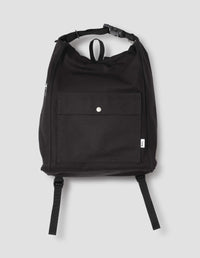 MHL. TWO WAY RUCKSACK | SOFT COTTON CANVAS | BLACK