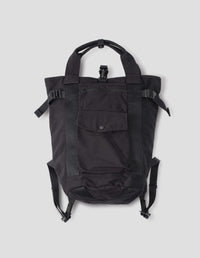 2-WAY BACKPACK | COTTON BLEND | BLACK