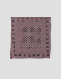 ANNIVERSARY POLKA DOT SCARF | SILK | GRAPE / BLACK