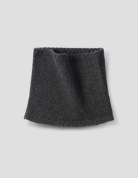 CHUNKY NECKWARMER | MERINO CASHMERE | STORM GREY