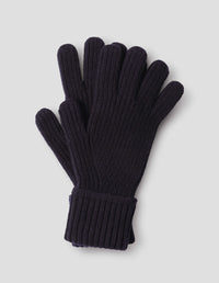 CUFF RIB GLOVE | SOFT SPUN WOOL | NAVY BLUE