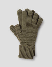 CUFF RIB GLOVE | SOFT SPUN WOOL | OLIVE