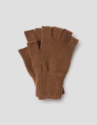 MHL. CUT OFF GLOVE | LAMBSWOOL | CONKER