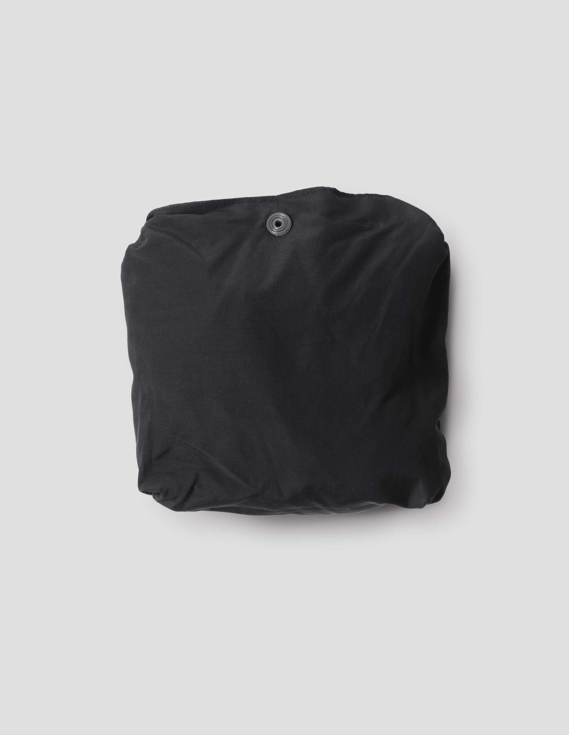 Black soft polyamide Parachute Tote by Margaret Howell