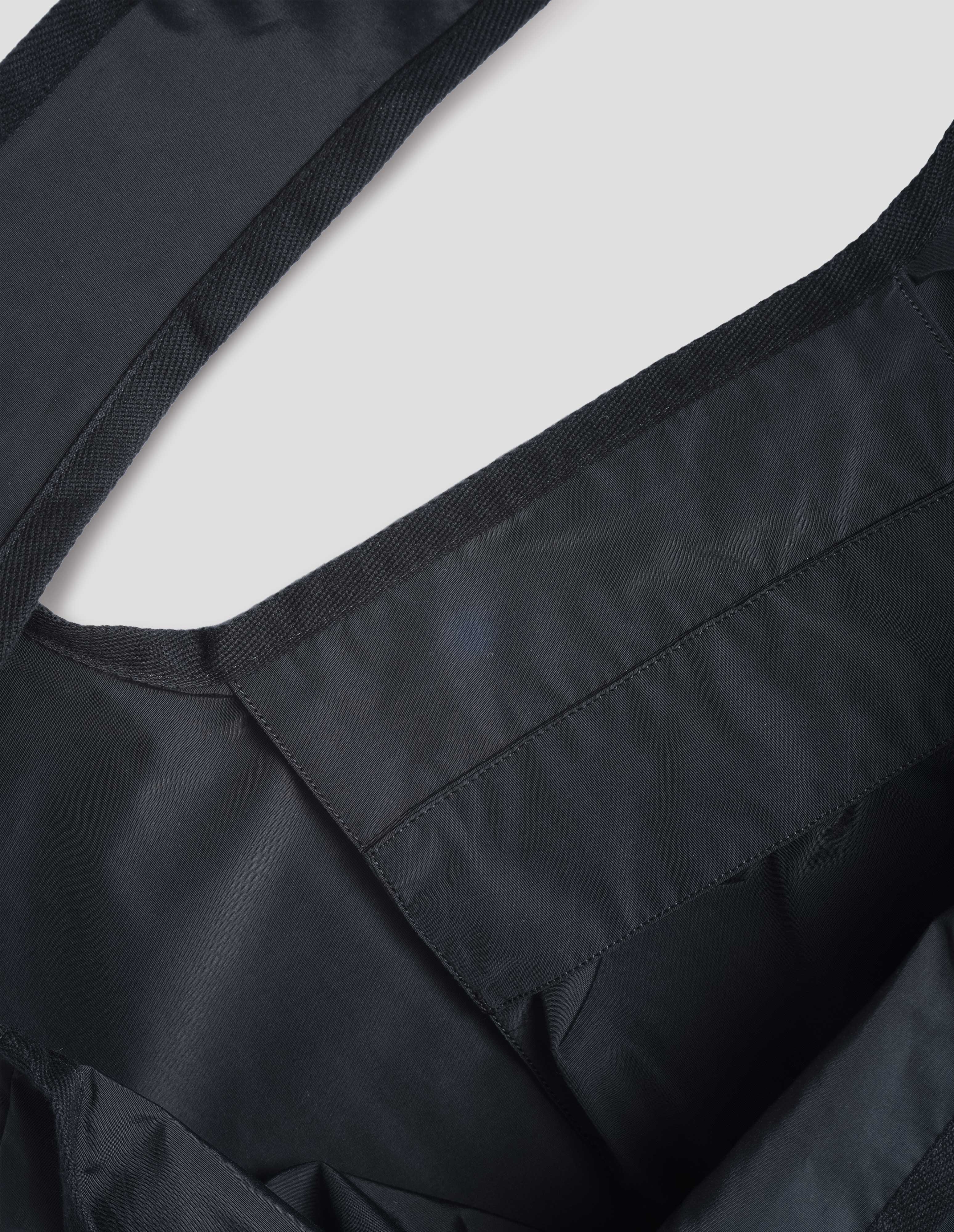 Black soft polyamide Parachute Tote | MHL. by Margaret Howell