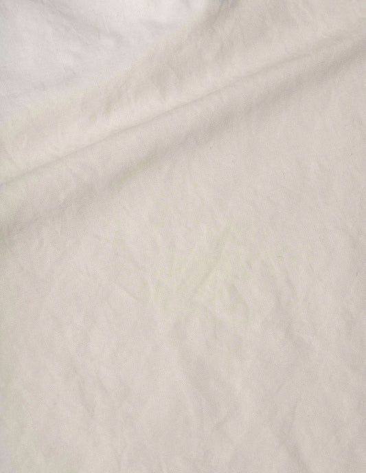 Beige linen cotton twill tote bag, fabric swatch.