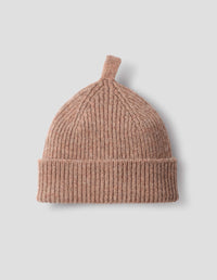 MHL. SIMPLE RIBBED BEANIE | BRITISH WOOL | MINERAL