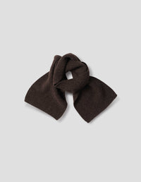 SMALL SCARF | YAK WOOL CASHMERE BLEND | COFFEE TWIST