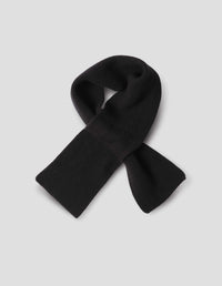 ALL NEEDLE TIE SCARF | CASHMERE MERINO | BLACK