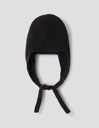 EAR FLAP HAT | SOFT SPUN WOOL | BLACK