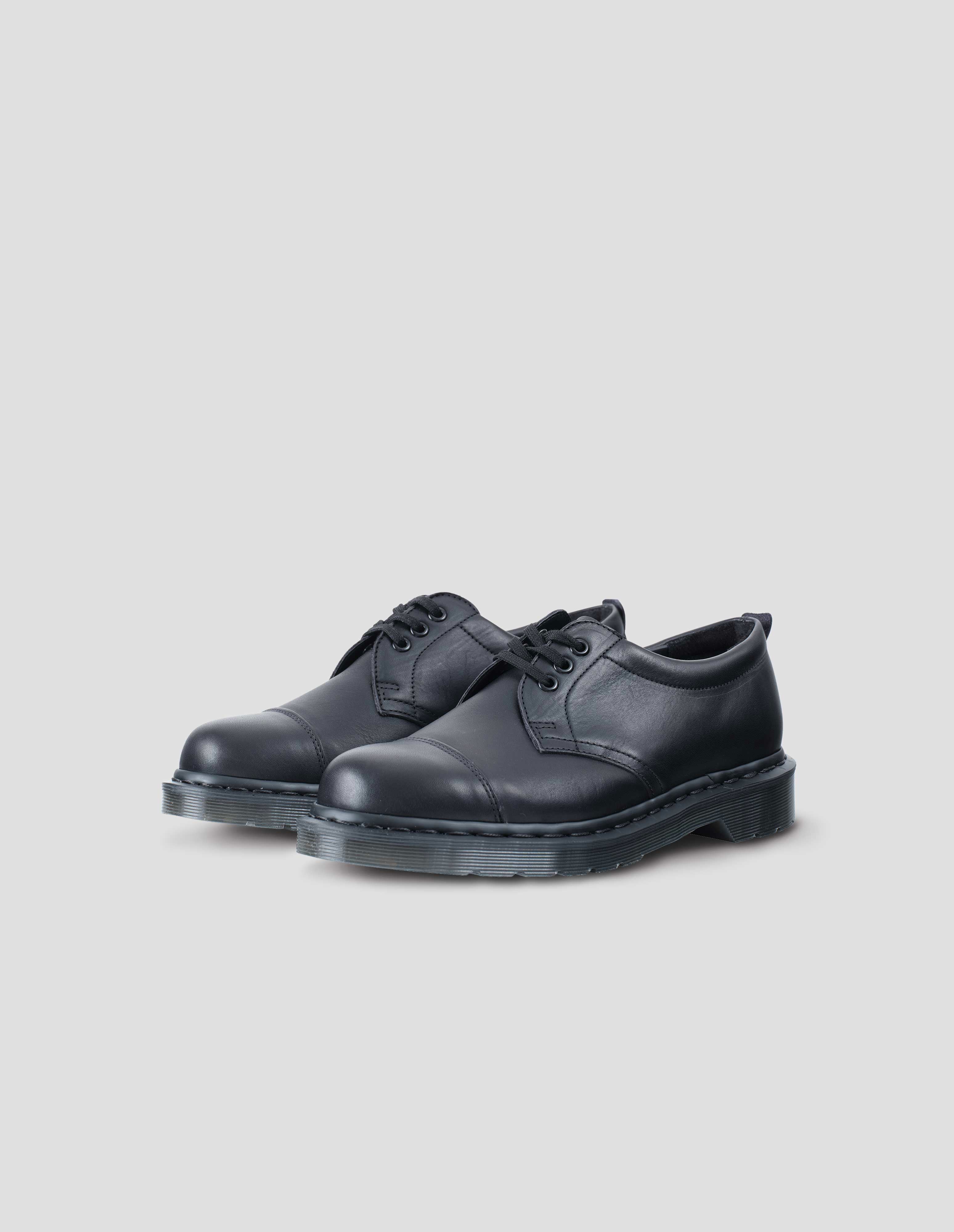 Black leather Deck Shoe | Margaret Howell
