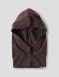MHL. FELTED HOOD | LAMBSWOOL | CHOCOLATE