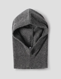 MHL. FELTED HOOD | LAMBSWOOL | GREY HEATHER