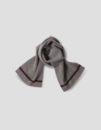 MHL. TIPPED FELTED SCARF | LAMBSWOOL | BIRCH / MAHOGANY