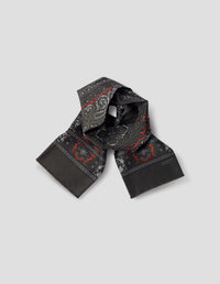 PAISLEY SCARF | SILK | SOFT BLUE / BURNT ORANGE