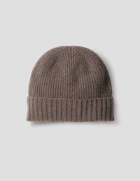 SOFT LOFTED BEANIE | CASHMERE MERINO | DARK NATURAL