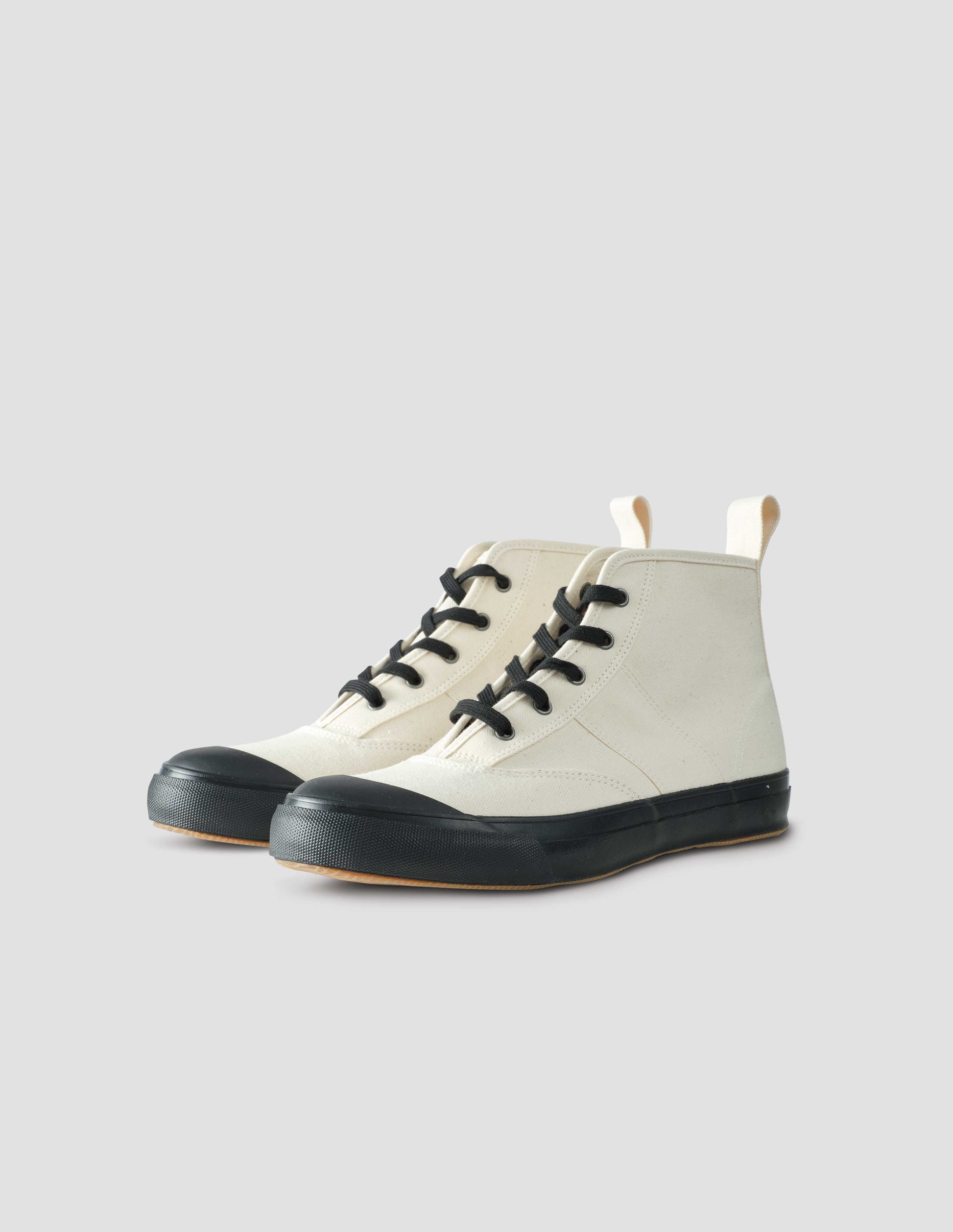 MOONSTAR HIGH TOP TRAINERS COTTON CANVAS ECRU