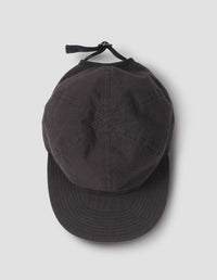 MHL. SOFT PEAK CAP | SOFT COTTON CANVAS | BLACK