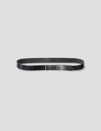 MINIMAL BUCKLE BELT | FULL GRAIN BRIDLE LEATHER | BLACK