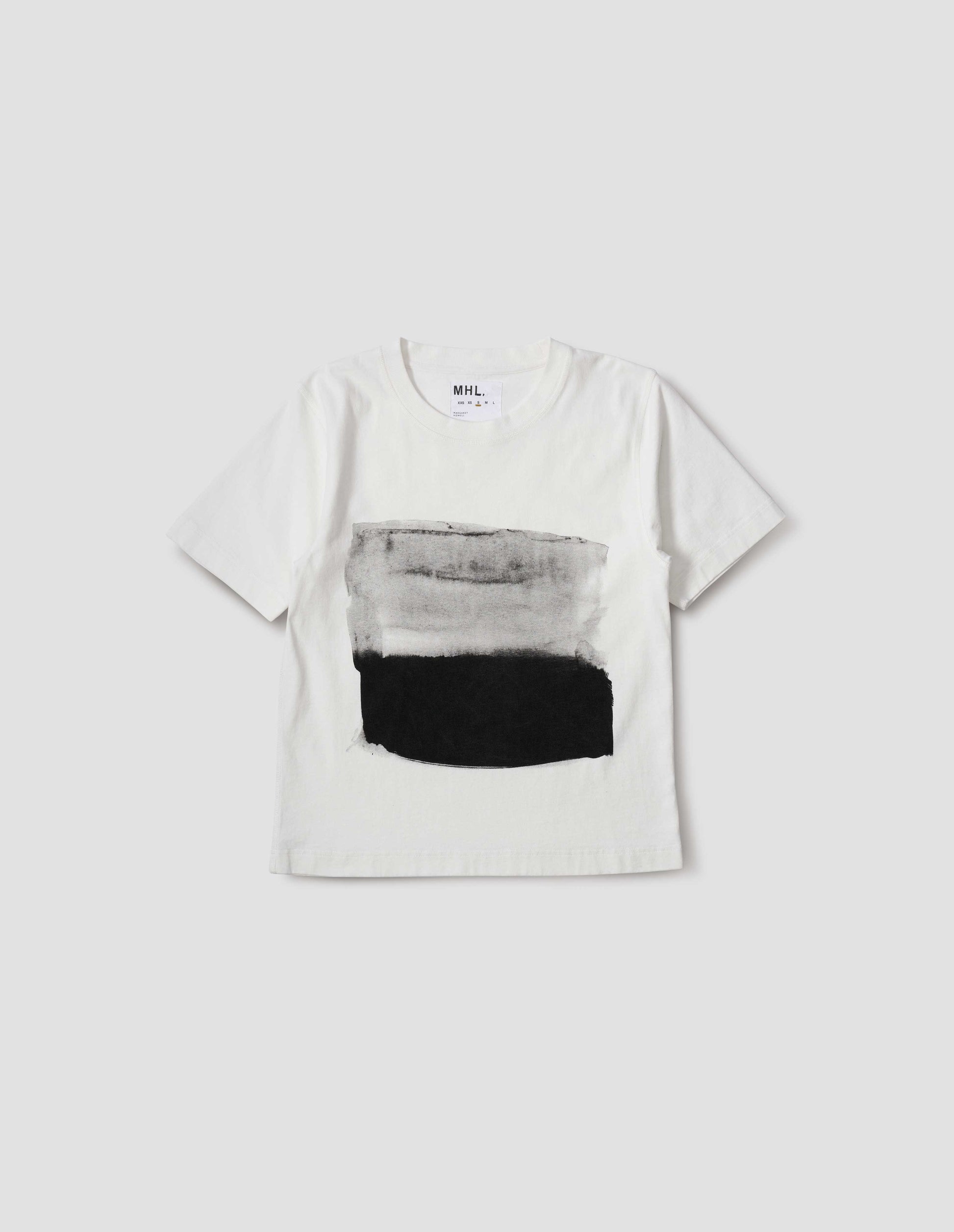 Off white cotton stripe T shirt | MHL. by Margaret Howell
