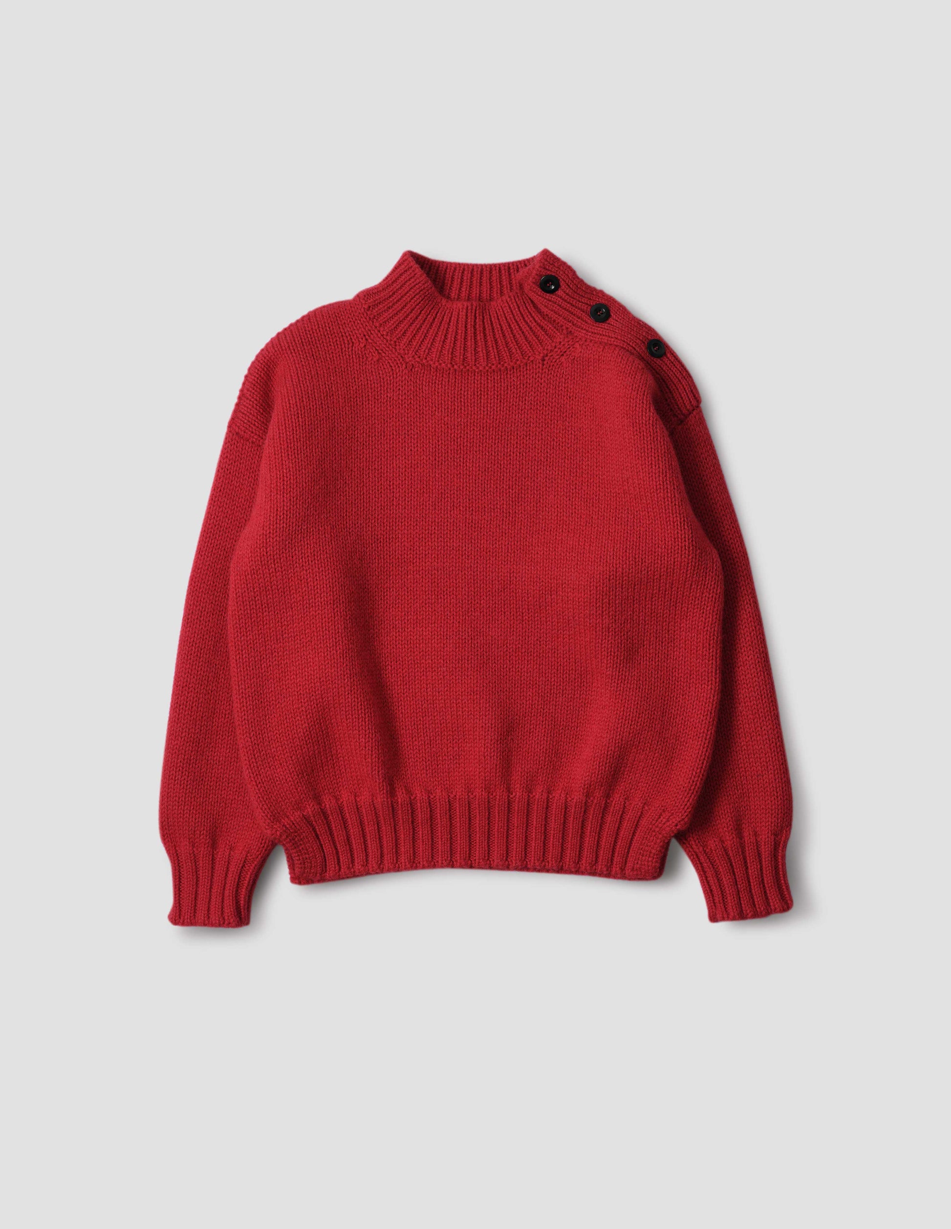 Sports red wool sweater by Margaret Howell - Main Image