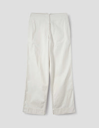 MHL. NAVAL TROUSERS | DRY COTTON GABARDINE | OFF WHITE