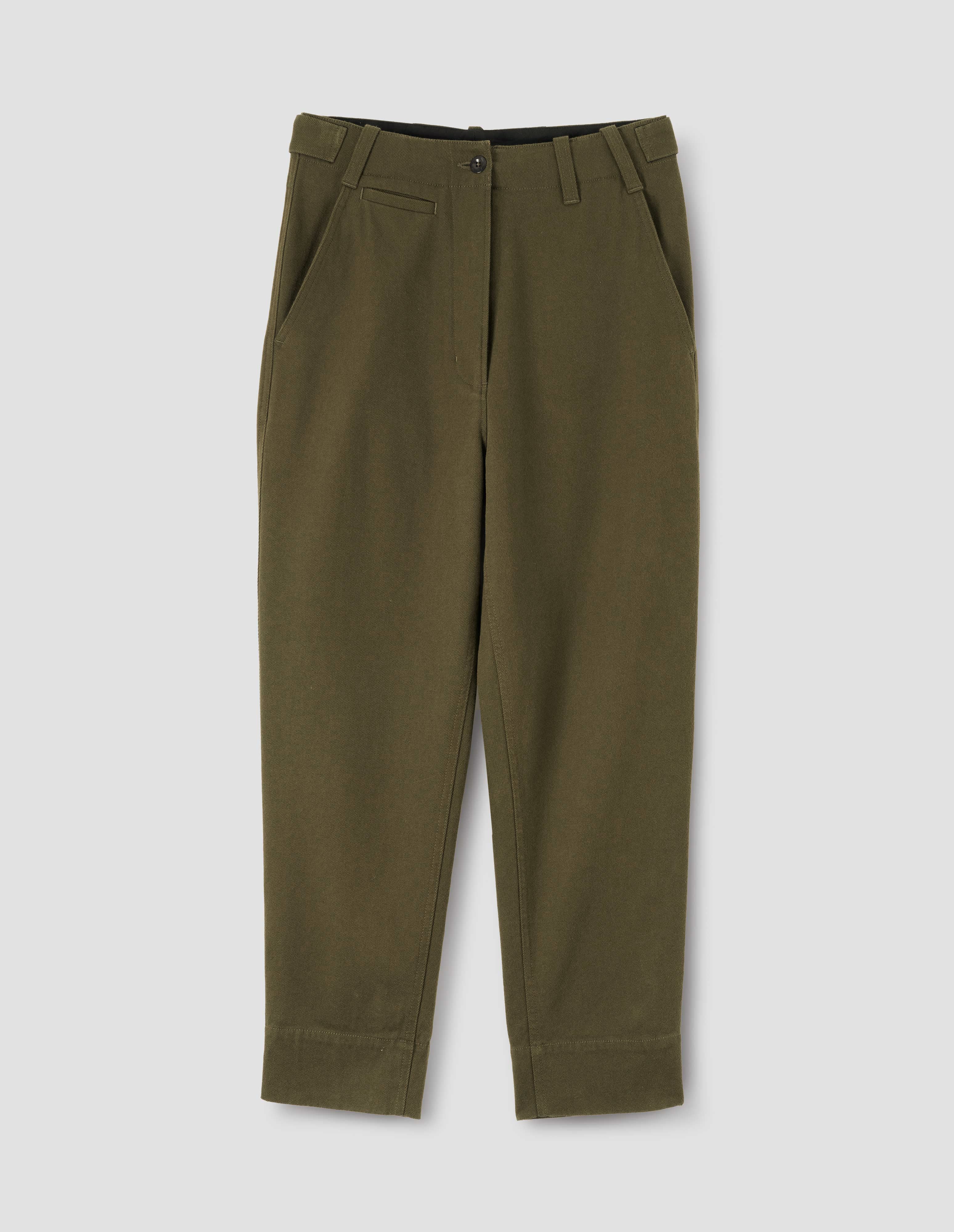 Moss cotton wool tapered trouser | MHL. by Margaret Howell