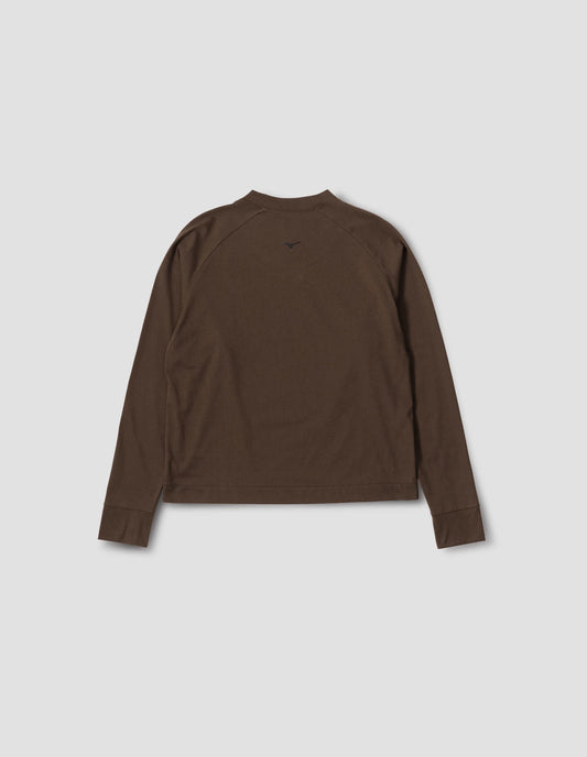 MIZUNO LIGHTWEIGHT SWEATSHIRT | COTTON POLYESTER JERSEY | TEAK