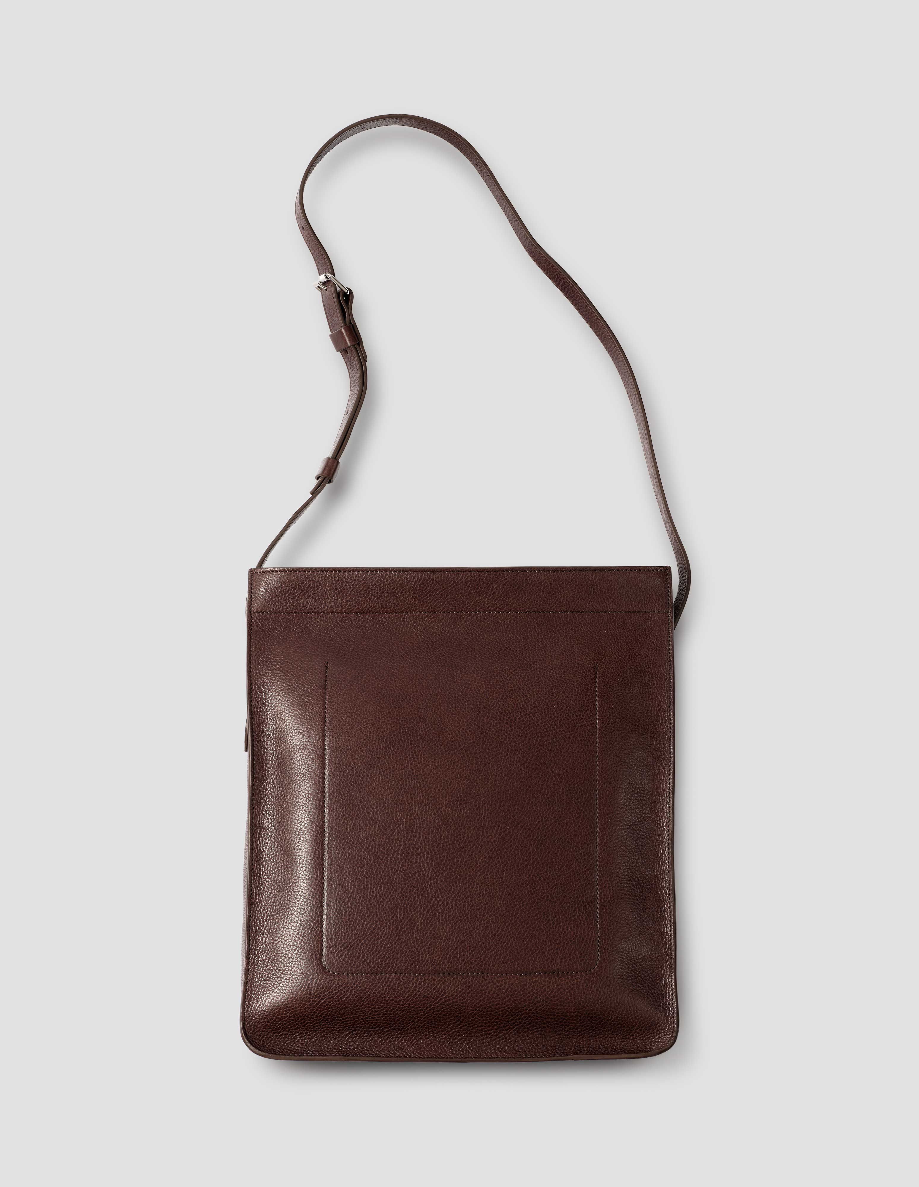 SHOULDER TOTE | FINE GRAIN LEATHER | BROWN – Margaret Howell
