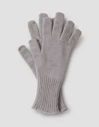 LONG CUFF GLOVE | RECYCLED CASHMERE | GREY MELANGE