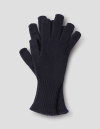 LONG CUFF GLOVE | RECYCLED CASHMERE | NAVY
