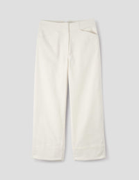 MHL.  FIELD TROUSER | HEAVY CORDUROY | WHITE