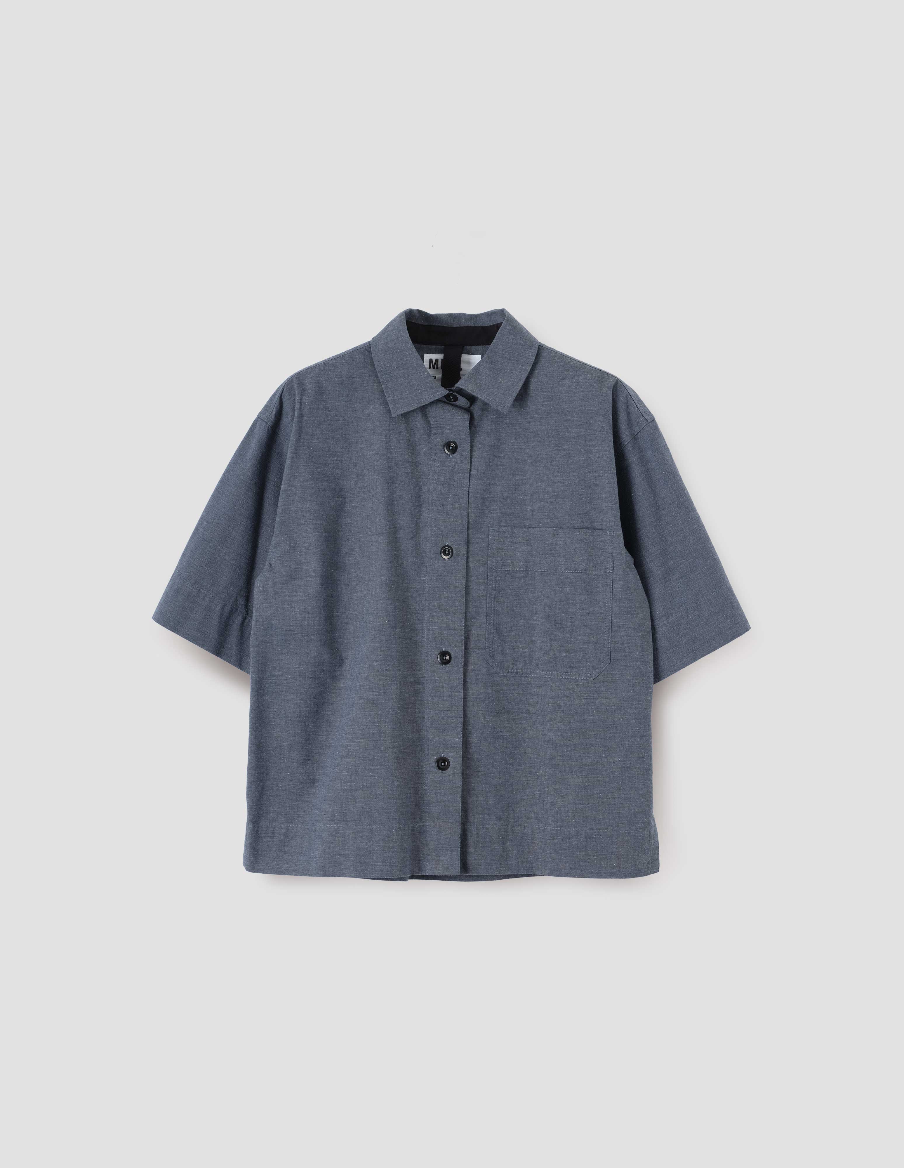 Uniform blue dry cotton end on end PJ Shirt | MHL. by