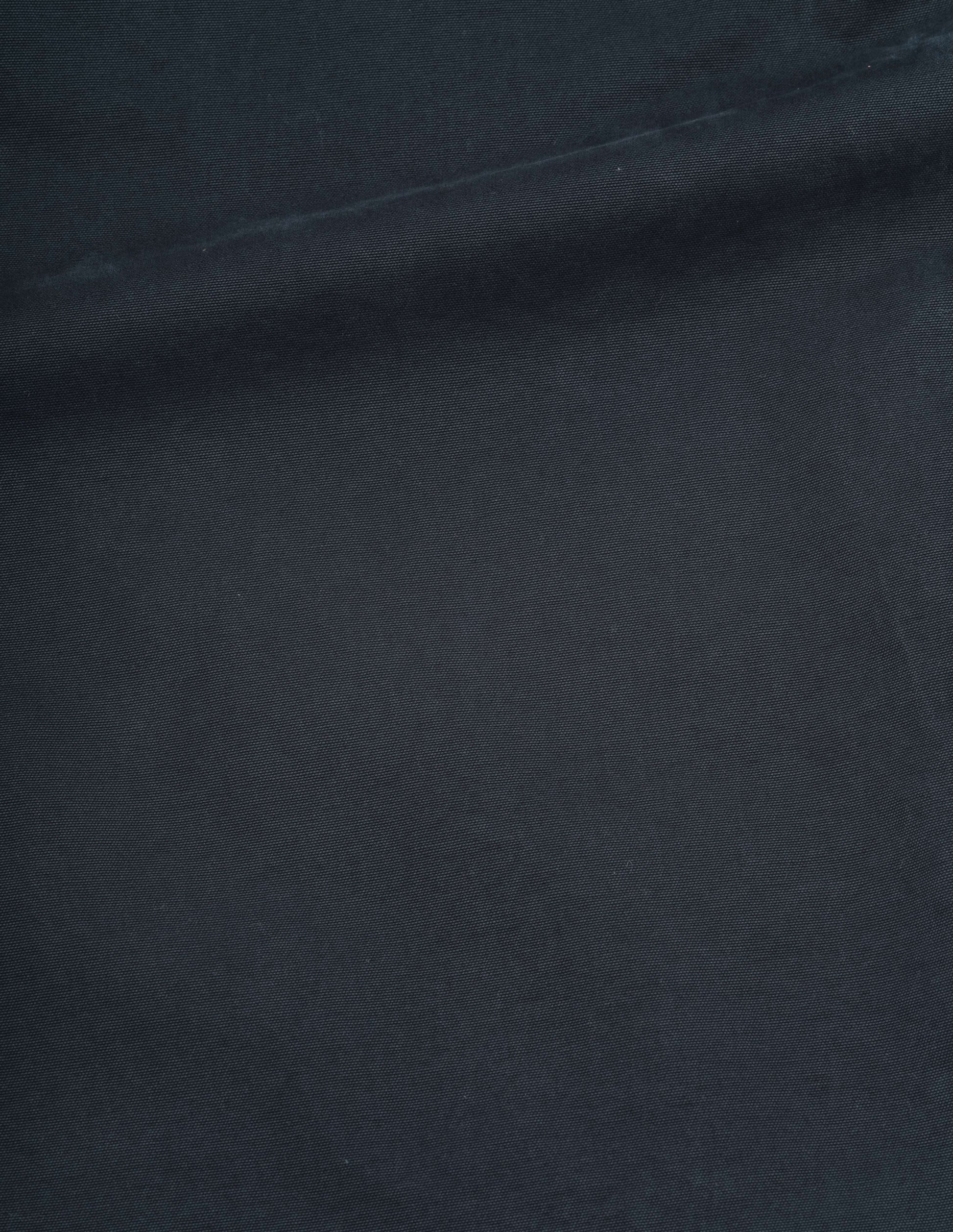 Blue double twisted cotton canvas trousers, fabric swatch.