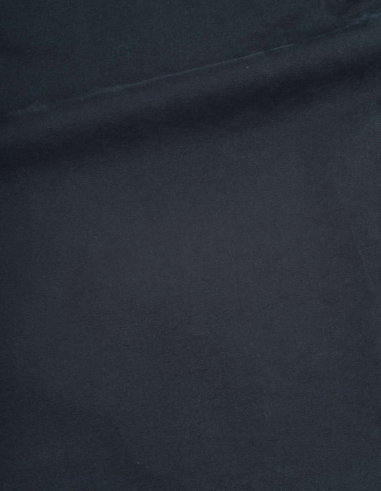 Blue double twisted cotton canvas trousers, fabric swatch.