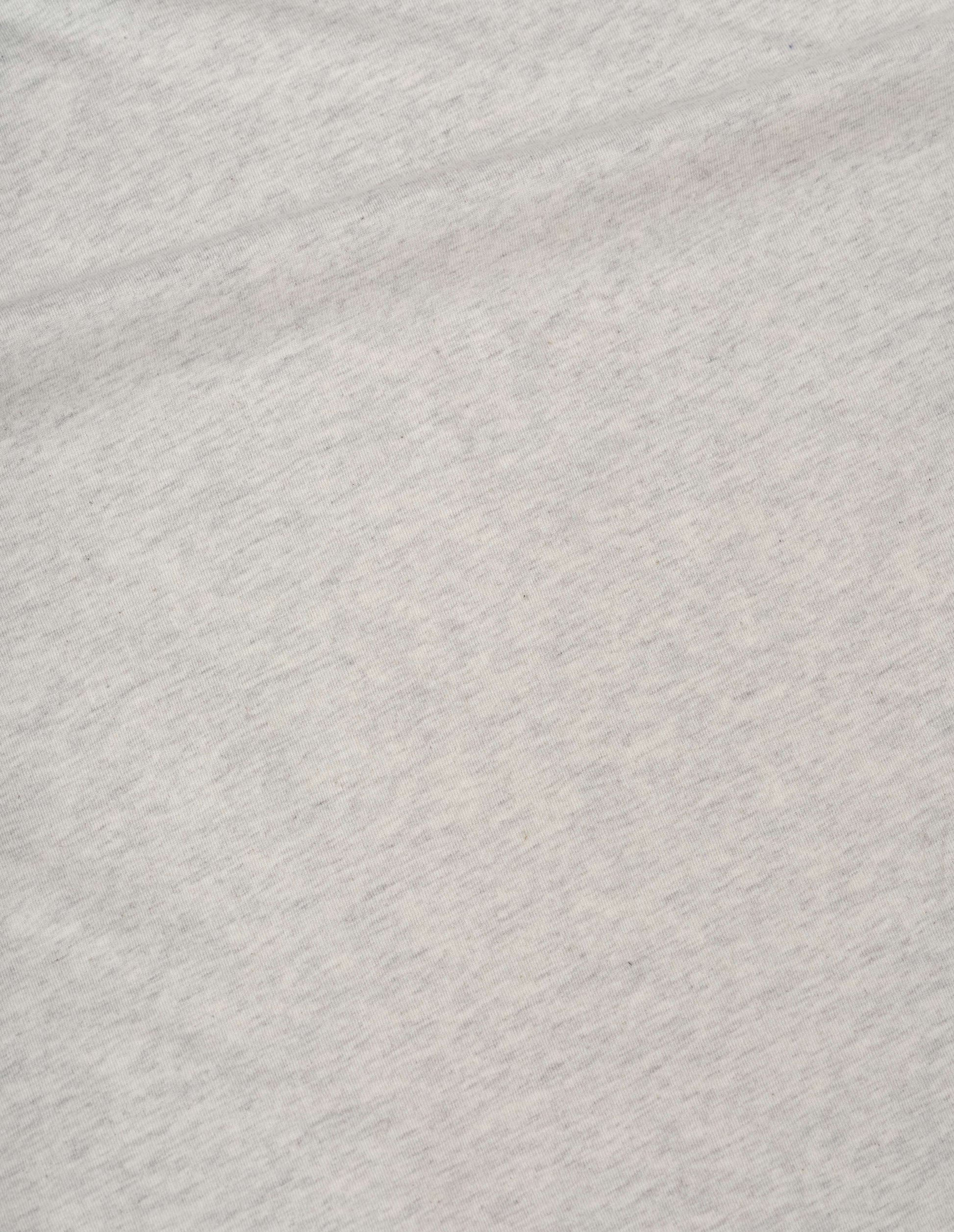 White long sleeve t-shirt dry cotton melange, fabric swatch.