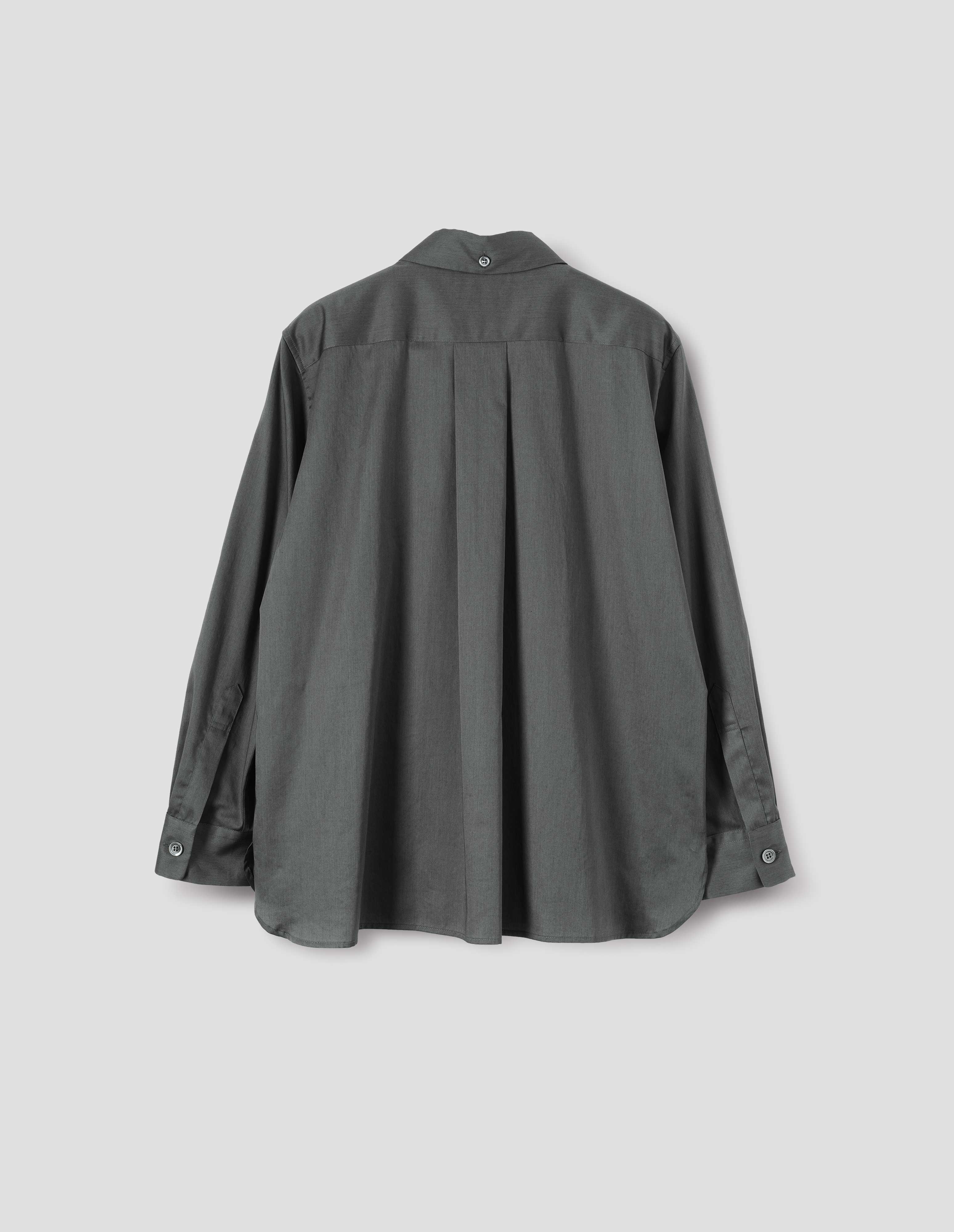 トップス MARGARET HOWELL 15SS Chunky Linen-Gray/L MARGARET HOWELL COTTON VOILE 578-3153016 Size 2 Long sleeve shirt