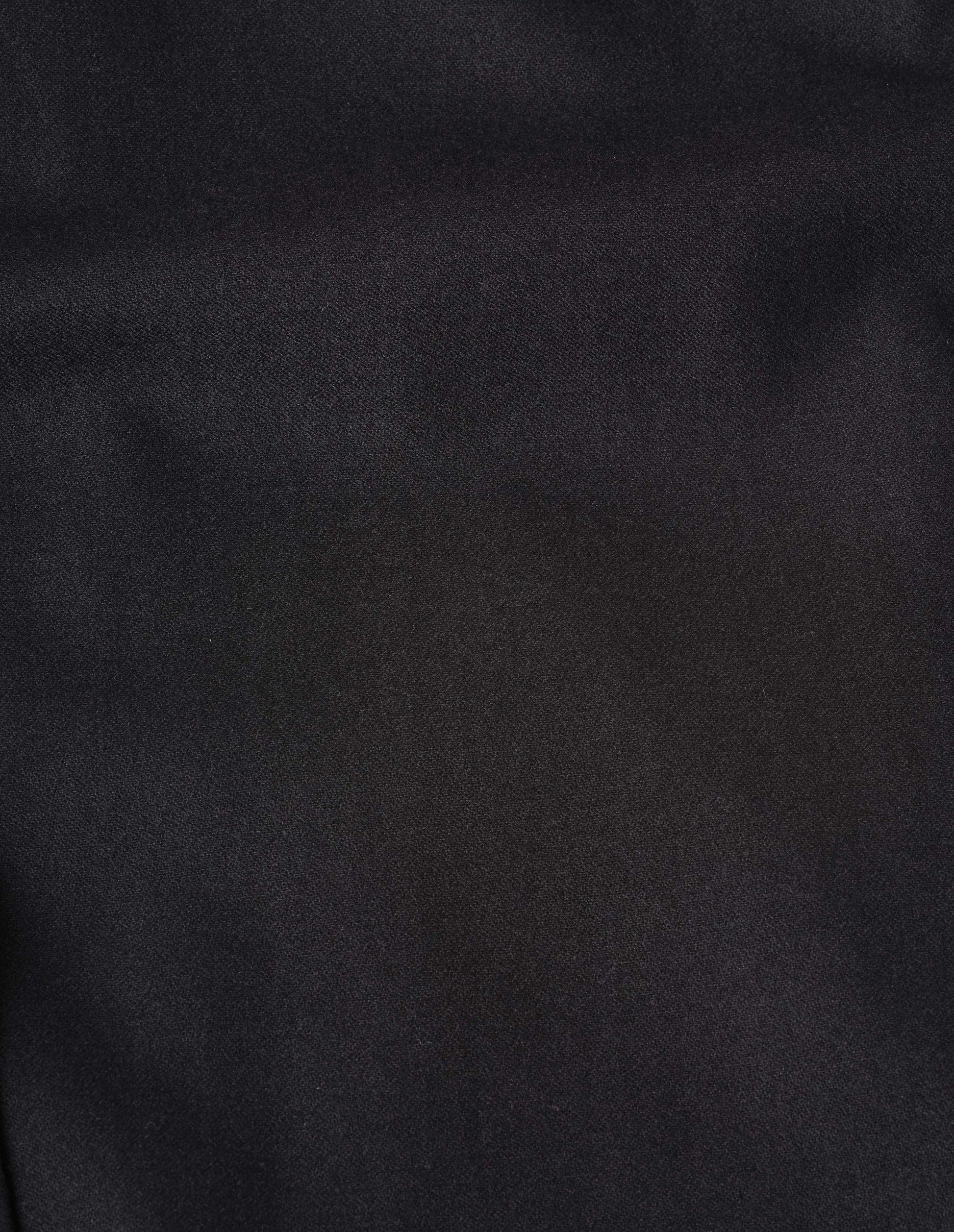 Black swanskin flannel blazer fabric swatch. 