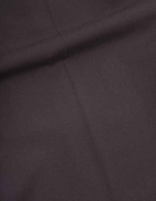 Brown double pleated light flannel wool trousers, fabric swatch.