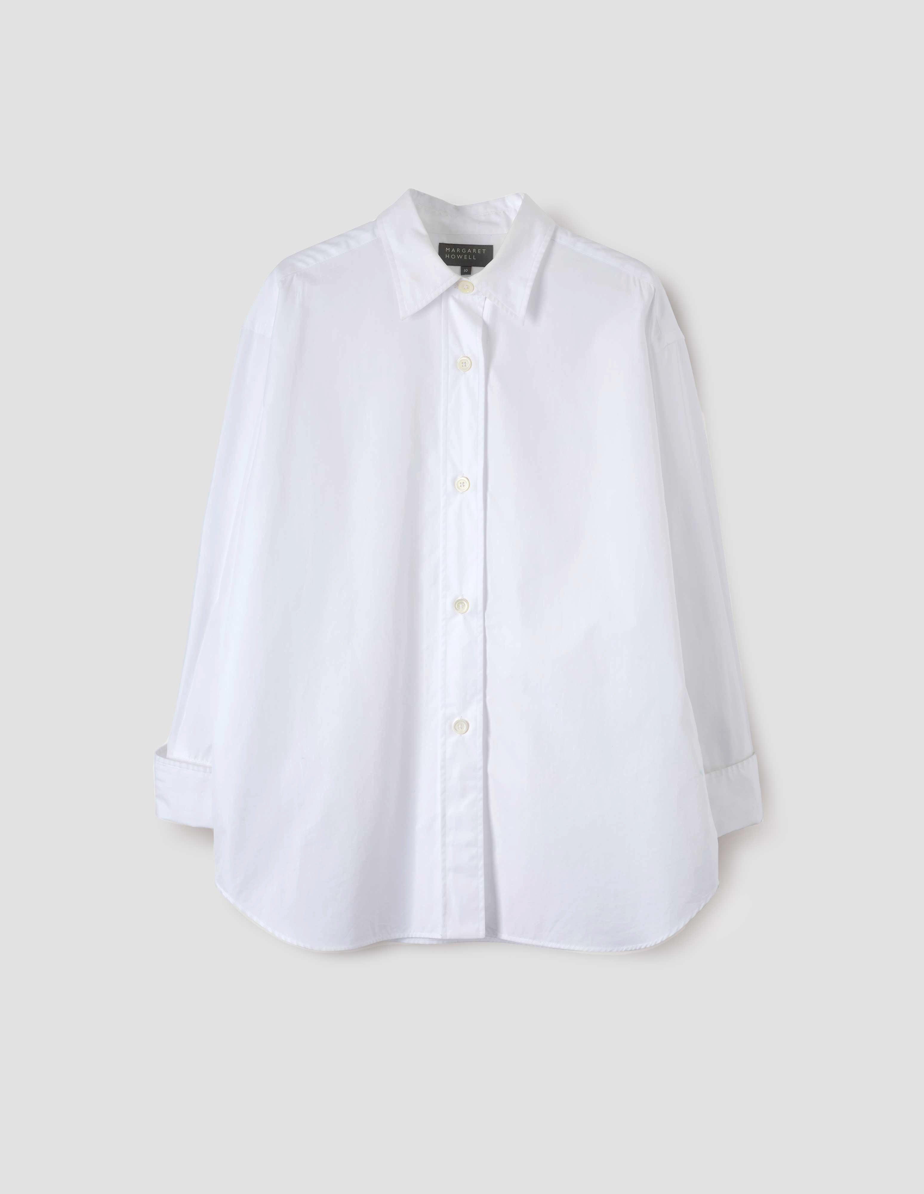 トップス MARGARET HOWELL PLAIN COTTON POPLIN MARGARET HOWELL（マーガレットハウエル）の「PLAIN COTTON POPLIN