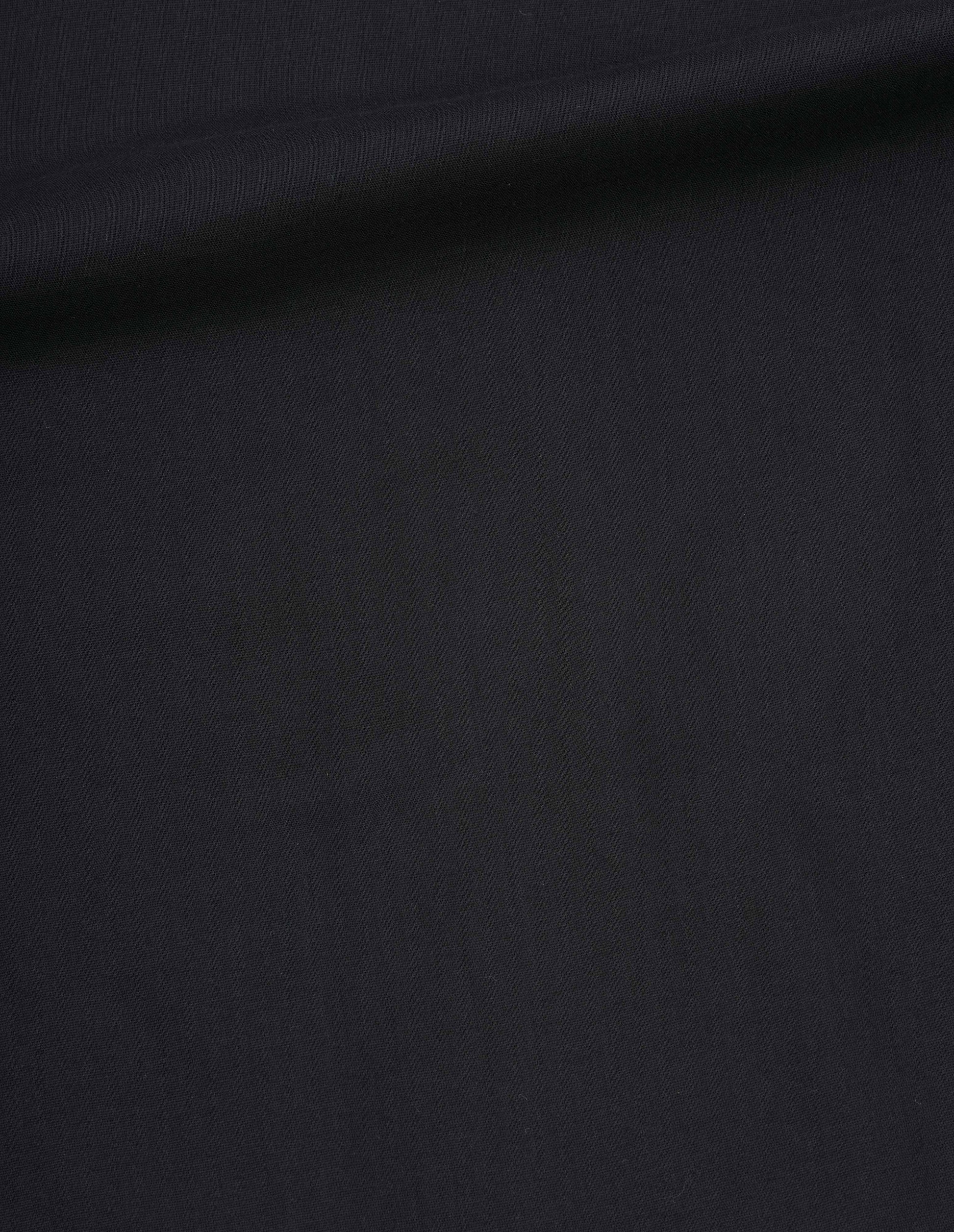Black cotton cashmere voile shirt fabric swatch.