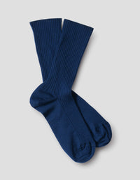 FULL RIB SOCKS | FINE MERINO | MARINE BLUE