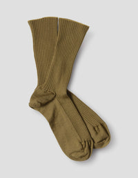 FULL RIB SOCKS | FINE MERINO | OCHRE