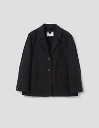 MHL. BIG POCKET BLAZER | RAISED COTTON DRILL | BLACK