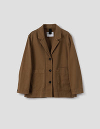 MHL. BIG POCKET BLAZER | RAISED COTTON DRILL | TOBACCO